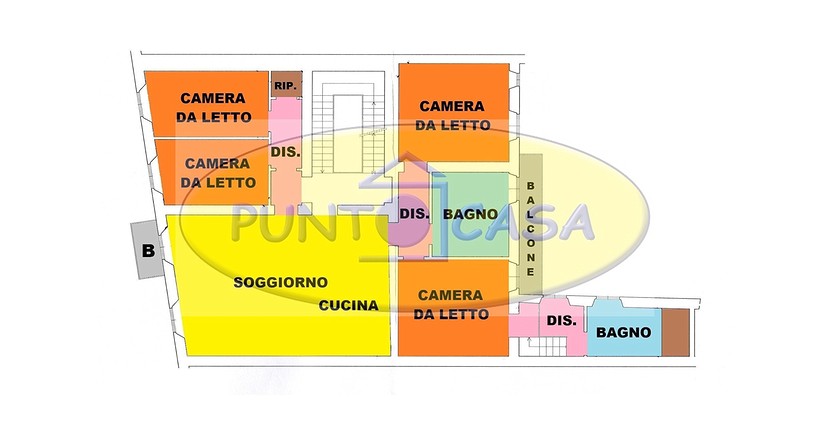 Lodi – appartamento 5 locali 2 bagni – rif. 3069