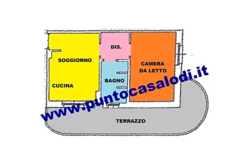 Via Vecchio Bersaglio n. 5 LODI. Vendesi appartamento bilocale con terrazzo - riferimento 3150 (44)